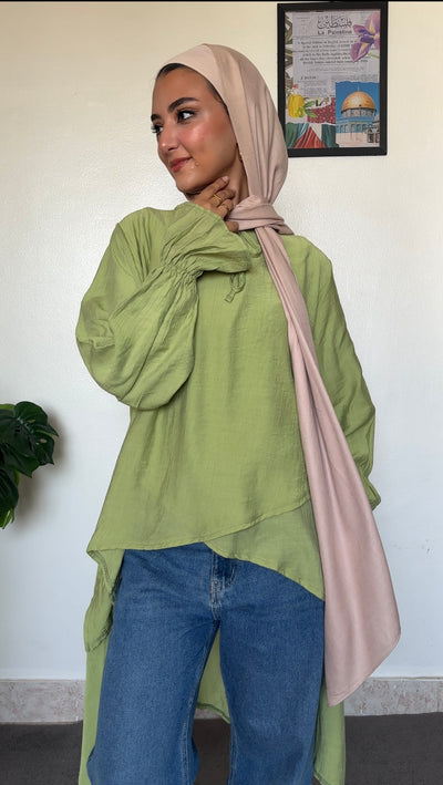 Sanaa Wrinkled Cotton Blouse