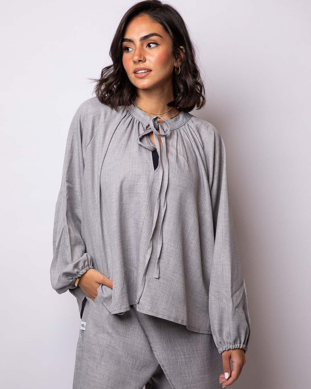 Alaa Linen Blouse