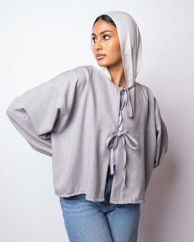 Mariam Cropped Linen Blouse