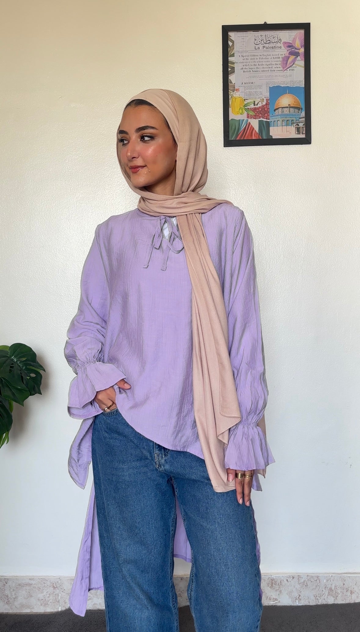 Sanaa Wrinkled Cotton Blouse